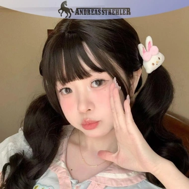 Onetimingfine Hồng Sang Trọng Grip Bangs Vui Nhộn Trang Trí Tóc Mũ Đầu Giá 47k