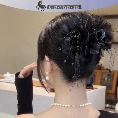 Onetimingfine Mũ Đuôi Ngựa Lưới Hoa Ngọc Trai - Tóc Móng Nữ, Giá 39.055₫