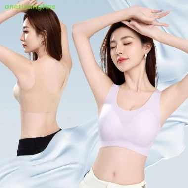 Onetimingfine Mùa Hè - Áo Vest Quần Lót Mỏng Thoáng Khí Băng Lụa Liền Mạch Không Vòng Thép - Giá 90.129 VND