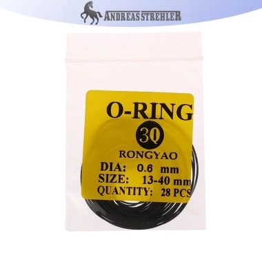 Onetimingfine O-Ring cao su 0.5-0.8mm đồng hồ - Chống nước, gioăng mặt sau, 1 Pack
