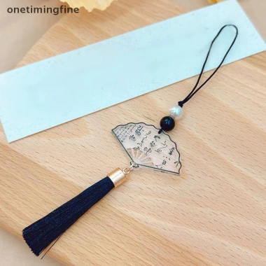 Onetimingfine Phong Cách Trung Quốc - Mực Thư, Quạt Dây Xích, Dây Móc Khóa Chống Mất Điện Thoại - 40.011 VND 10