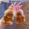 Onetimingfine Tháo Rời Dâu Ếch Capybara Búp Bê Móc Khóa Nữ Sang Trọng Tặng VN