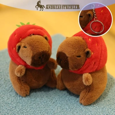 Onetimingfine Tháo Rời Dâu Ếch Capybara Búp Bê Móc Khóa Nữ Sang Trọng Tặng VN