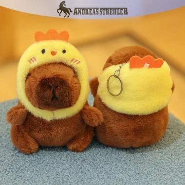 Onetimingfine Tháo Rời Dâu Ếch Capybara Búp Bê Móc Khóa Nữ Sang Trọng Tặng VN