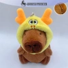 Onetimingfine Tháo Rời Dâu Ếch Capybara Búp Bê Móc Khóa Nữ Sang Trọng Tặng VN 7