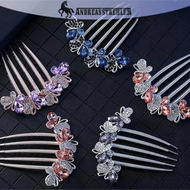 Onetimingfine vintage kẹp tóc hoa Hàn Quốc, ngọc trai sáng bóng, giảm giá 4