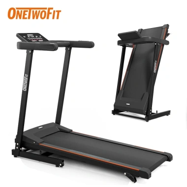 OneTwoFit Máy chạy bộ 2.5 mã lực 3 cấp điện, loa Bluetooth, kết nối ứng dụng thể thao - Giá chỉ 5,519,000₫