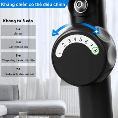 OneTwoFit Xe đạp tập gym tại nhà 4KG yên tĩnh, đèn LED, giá ưu đãi 3.699.000₫