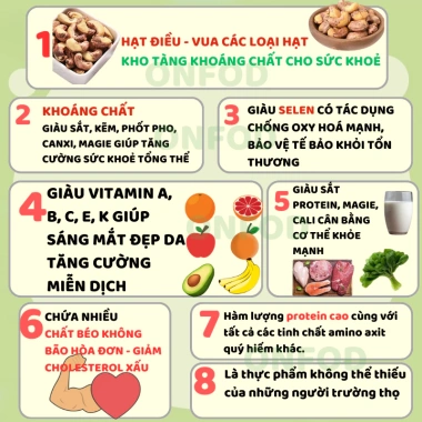 ONFOD Hạt Điều Rang Muối Nguyên Vị - Đồ Ăn Vặt Giảm Cân Cho Mẹ Bầu 69.000 VNĐ 2