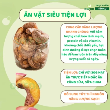 ONFOD Hạt Điều Rang Muối Nguyên Vị - Đồ Ăn Vặt Giảm Cân Cho Mẹ Bầu 69.000 VNĐ 4
