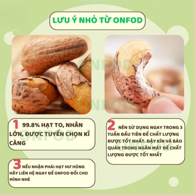 ONFOD Hạt Điều Rang Muối Nguyên Vị - Đồ Ăn Vặt Giảm Cân Cho Mẹ Bầu 69.000 VNĐ 8