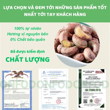 ONFOD Hạt Điều Rang Muối Nguyên Vị - Đồ Ăn Vặt Giảm Cân Cho Mẹ Bầu 69.000 VNĐ 9