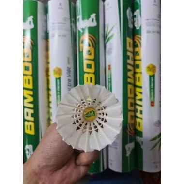 Ống 12 quả cầu Bamboo xanh lá lông tự nhiên - Giá 390.000đ, hot 2.024