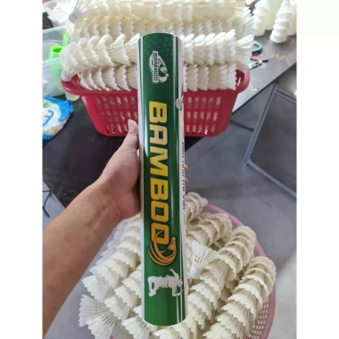 Ống 12 quả cầu Bamboo xanh lá lông tự nhiên - Giá 390.000đ, hot 2.024
