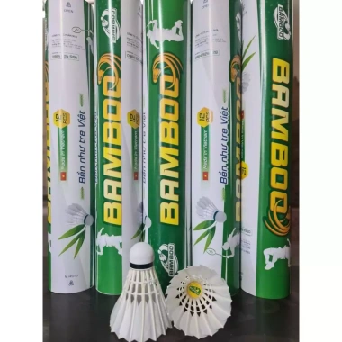 Ống 12 quả cầu Bamboo xanh lá lông tự nhiên - Giá 390.000đ, hot 2.024