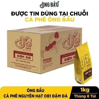 Ông Bầu Thùng 8 Túi Cà Phê Rang Xay OB1 1kg Đậm Đà - Giá Ưu Đãi 2.28 Triệu 3 Ông Bầu Thùng 8 Túi Cà Phê Rang Xay OB1 1kg Đậm Đà - Giá Ưu Đãi 2.28 Triệu 3