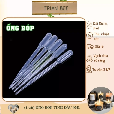 Ống bóp 3ml vạch chia dung tích - Dụng cụ chiết tinh dầu Trian Bee, giá 5.000đ 3