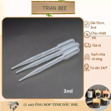 Ống bóp 3ml vạch chia dung tích - Dụng cụ chiết tinh dầu Trian Bee, giá 5.000đ 4