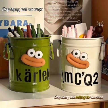 Ống Cắm Bút Nhựa Miệng Rộng - Hộp Bút Lớn, Thiết Kế Độc Đáo, Đựng Đồ Học & Quà Tết 2