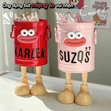 Ống Cắm Bút Nhựa Miệng Rộng - Hộp Bút Lớn, Thiết Kế Độc Đáo, Đựng Đồ Học & Quà Tết 7