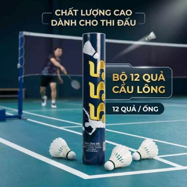 Ống cầu lông 555 10 quả - Giá rẻ bền bỉ, hộp nhôm, giảm còn 152.000đ