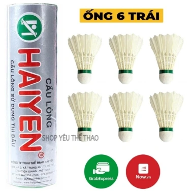 Ống Cầu Lông 6 12 Trái Hải Yến Bạc Xanh Đỏ Nhựa Chính Hãng Tập Luyện Thi Đấu
