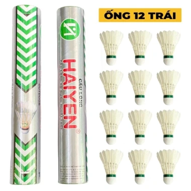 Ống Cầu Lông 6 12 Trái Hải Yến Bạc Xanh Đỏ Nhựa Chính Hãng Tập Luyện Thi Đấu
