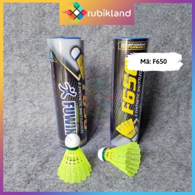 Ống Cầu Lông Nhựa 6 Trái Cầu Vàng Fuwin Chất Lượng Cao Dùng Tập Luyện và Thi Đấu Badminton Giá 65.000 VND