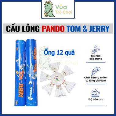 Ống cầu lông Pando Tom Jerry 12 trái xanh đỏ - Tập luyện & thi đấu, chỉ 163.000đ