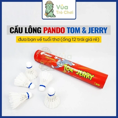 Ống cầu lông Pando Tom Jerry 12 trái xanh đỏ - Tập luyện & thi đấu, chỉ 163.000đ