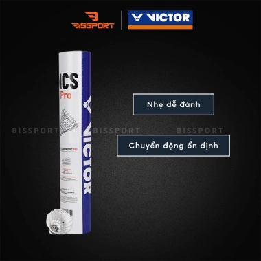 Ống Cầu Victor NCS Pro 12 quả Chính hãng - Bán nhân tạo Siêu bền, ổn định, chuẩn thi đấu - Giá tốt