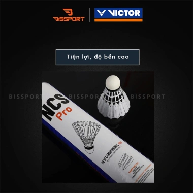 Ống Cầu Victor NCS Pro 12 quả Chính hãng - Bán nhân tạo Siêu bền, ổn định, chuẩn thi đấu - Giá tốt