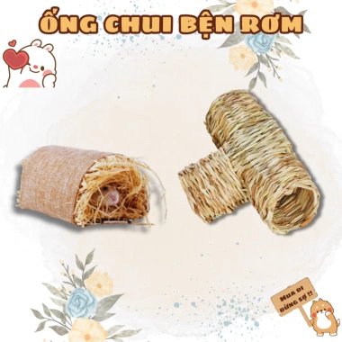 Ống chui bện rơm cho Hamster, Bọ Ú, Chuột Lang, Thỏ, Sóc, Nhím - Giá ưu đãi 49.000đ