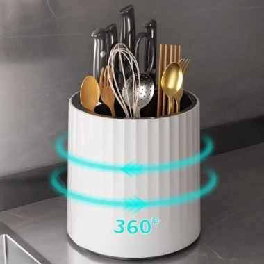 Ống Đũa Cài Dao Xoay 360 Kệ Cắm Thìa Dao Tiện Lợi ABS Cao Cấp Bền Bỉ - Giá 59.600₫