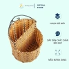 Ống Đũa Nĩa Giả Mây 2 Ngăn Tròn Vuông Tiện Lợi Cao Cấp Mta-Mart2 Giá 52.000₫ 2