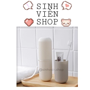 Ống đựng bàn chải & kem đánh răng du lịch tròn - Tiện lợi, chỉ 20.400₫