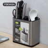 Ống Đựng Dao Kéo Đũa Thìa Inox Không Gỉ, Khe Thoát Nước, Tránh Bám Bụi, Nhỏ Gọn 90k 4