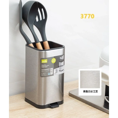 Ống Đựng Dao Kéo Đũa Thìa Inox Không Gỉ, Khe Thoát Nước, Tránh Bám Bụi, Nhỏ Gọn 90k