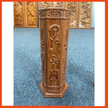 Ống đựng nhang gỗ hương Phúc Lộc Thọ 28cm - Gỗ hương cao sang trọng, giảm giá 197.125 VND 4
