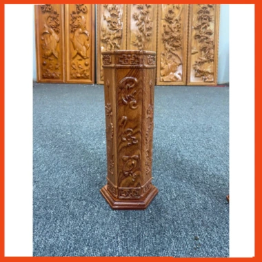 Ống đựng nhang gỗ hương Phúc Lộc Thọ 28cm - Gỗ hương cao sang trọng, giảm giá 197.125 VND 6
