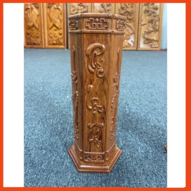 Ống đựng nhang gỗ hương Phúc Lộc Thọ 28cm - Gỗ hương cao sang trọng, giảm giá 197.125 VND 7