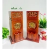 Ống đựng nhang gỗ tự nhiên khắc Tài Lộc triện vàng – có khay bật lửa tiện lợi 7