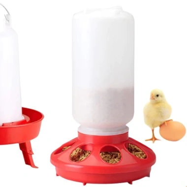 Ống Đựng Thức Ăn Tự Động 24cm 1L Nhựa PP An Toàn cho Gà Con, Chim, Gia Cầm - Giá 85.000₫ 7