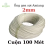 Ống Gen Sợi Thủy Tinh Amiang 600°C Chống Cháy - Cuộn Nhiều Size | Quỳnh Diễn 7