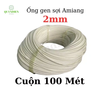 Ống Gen Sợi Thủy Tinh Amiang 600°C Chống Cháy - Cuộn Nhiều Size | Quỳnh Diễn 7