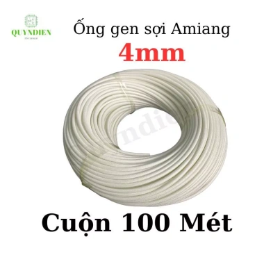 Ống Gen Sợi Thủy Tinh Amiang 600°C Chống Cháy - Cuộn Nhiều Size | Quỳnh Diễn 9