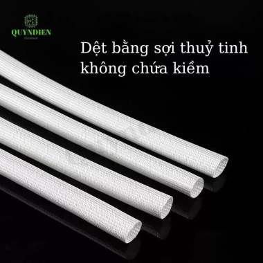 Ống Gen Sợi Thủy Tinh Amiang 600°C Chống Cháy - Nhiều Size, Giá 79.900₫ Quỳnh Diễn