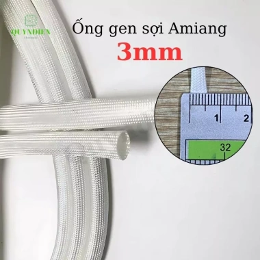 Ống Gen Sợi Thủy Tinh Amiang 600°C Chống Cháy - Nhiều Size, Giá 79.900₫ Quỳnh Diễn