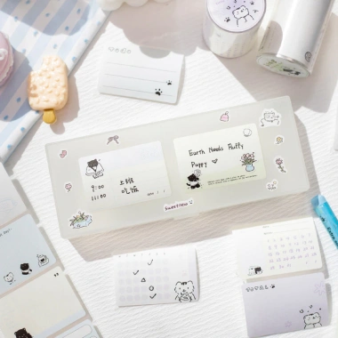 Ông Giấy nâu Hàn Quốc, băng dính ghi chú chữa bệnh mèo, nhãn dán lưu trữ, 40.842₫