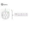 Ống gió tròn thép không gỉ 5 Inch - Lỗ thông hơi, núm mở nắp lưới tản nhiệt, giảm giá 191k